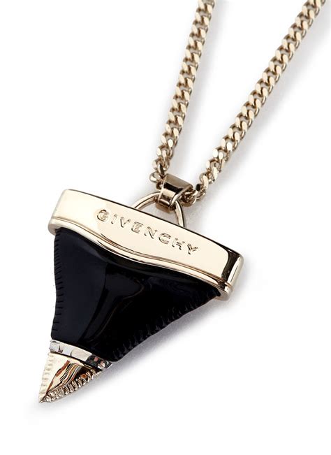 givenchy tooth necklace|Givenchy medium lock necklace.